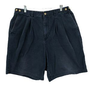 Clipper Chino Shorts Men 40 Blue Casual Outdoor Golf Cotton Golfer Adult Bermuda